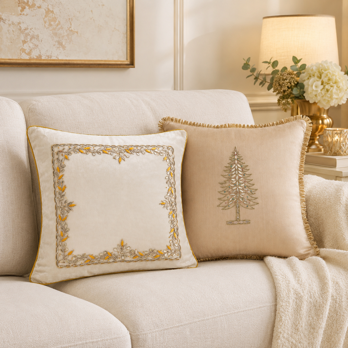 Yellow Grove Cushion Cover