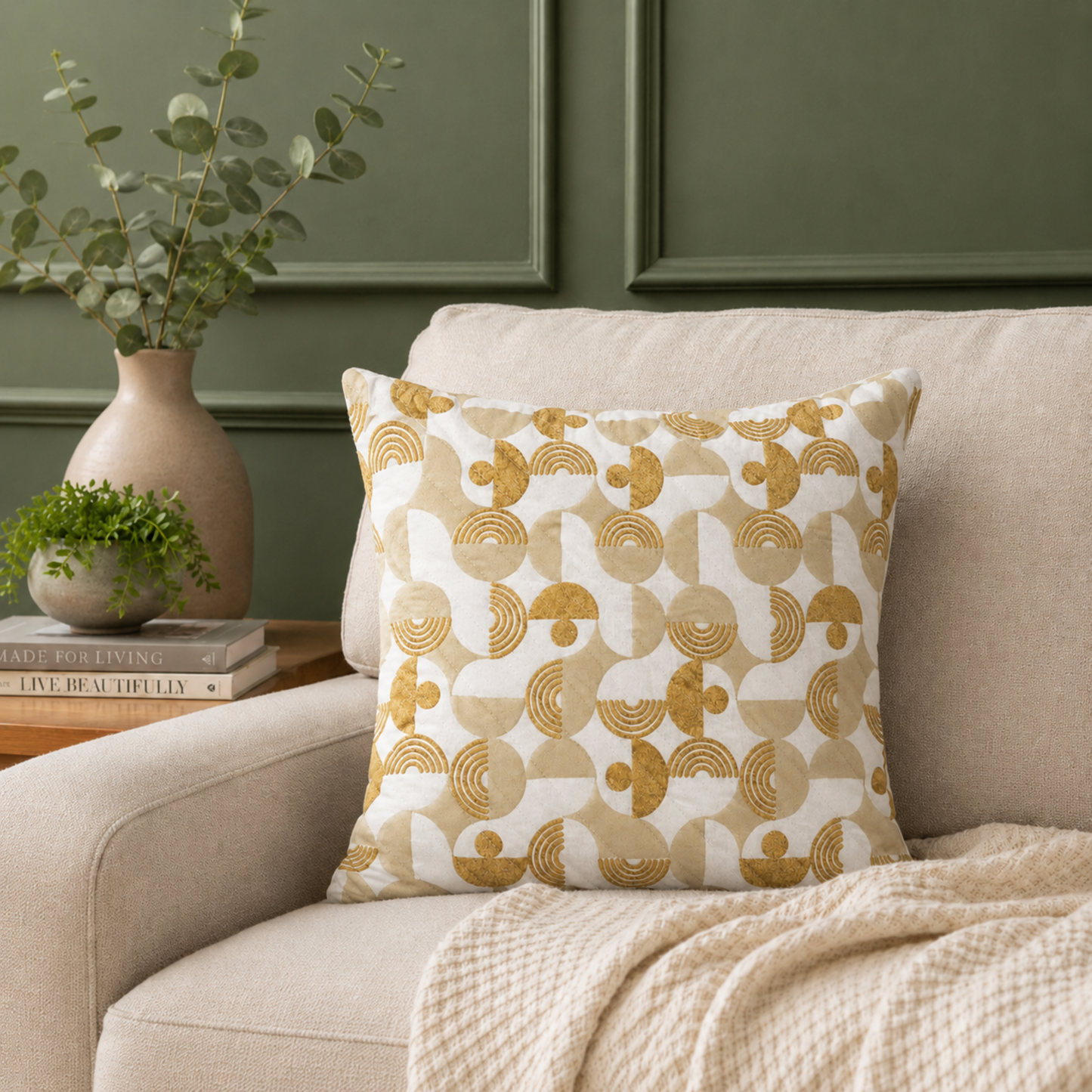 Half Moon Cushion Cover