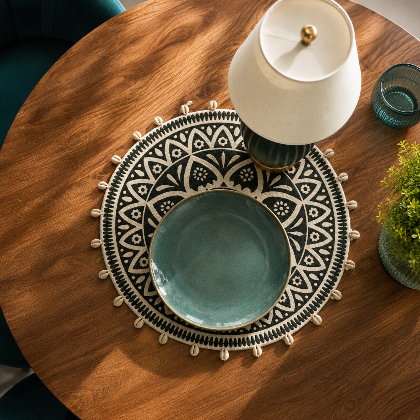 Verdant Mandala Table Mat