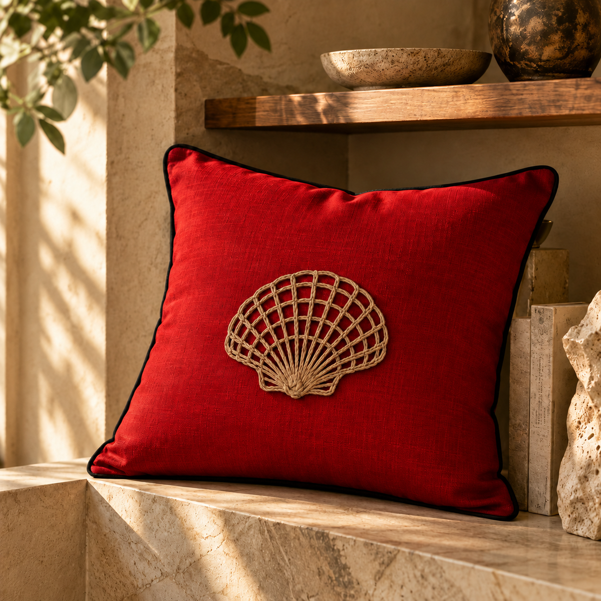 Red Tide Cushion Cover