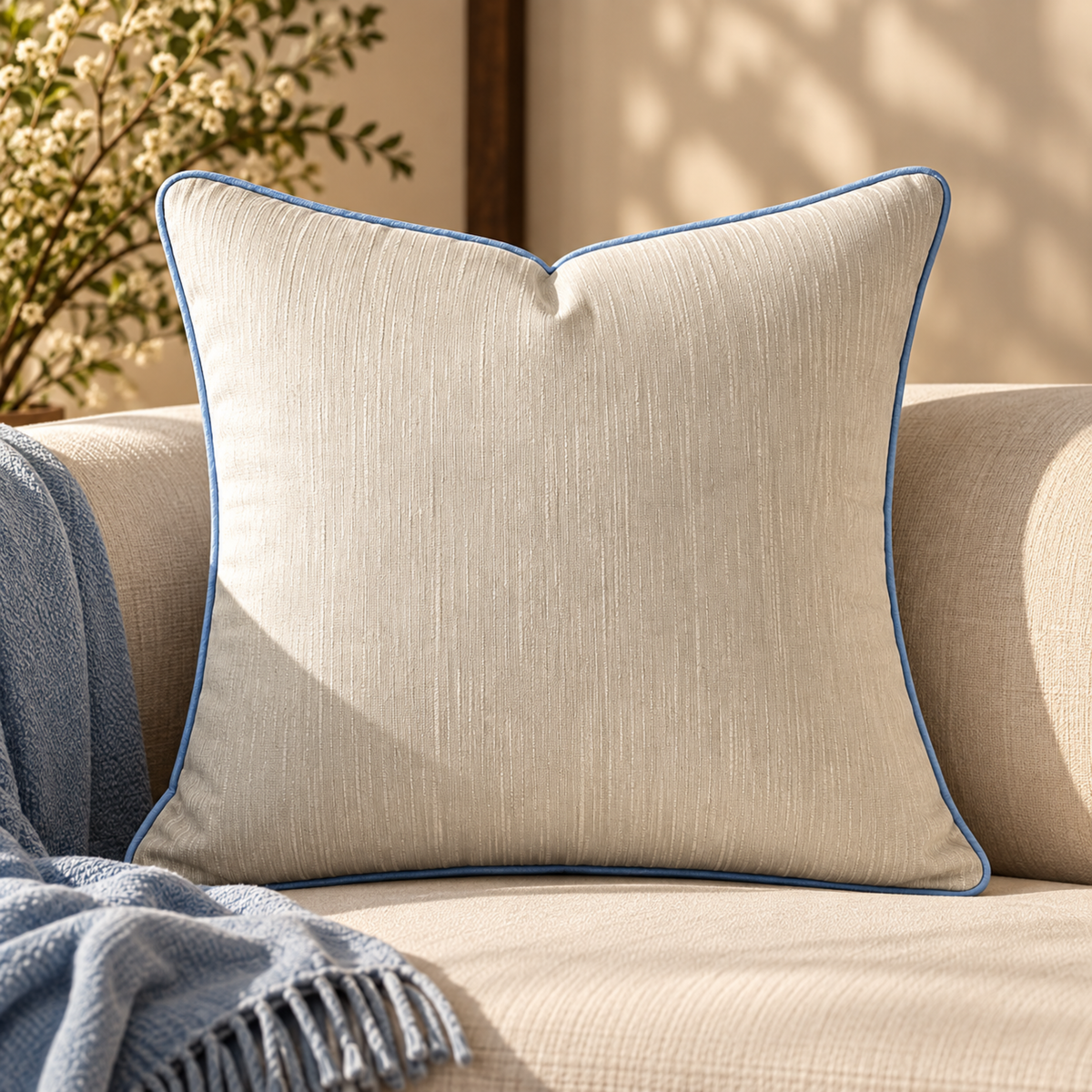 Blue Cloud Cushion Cover