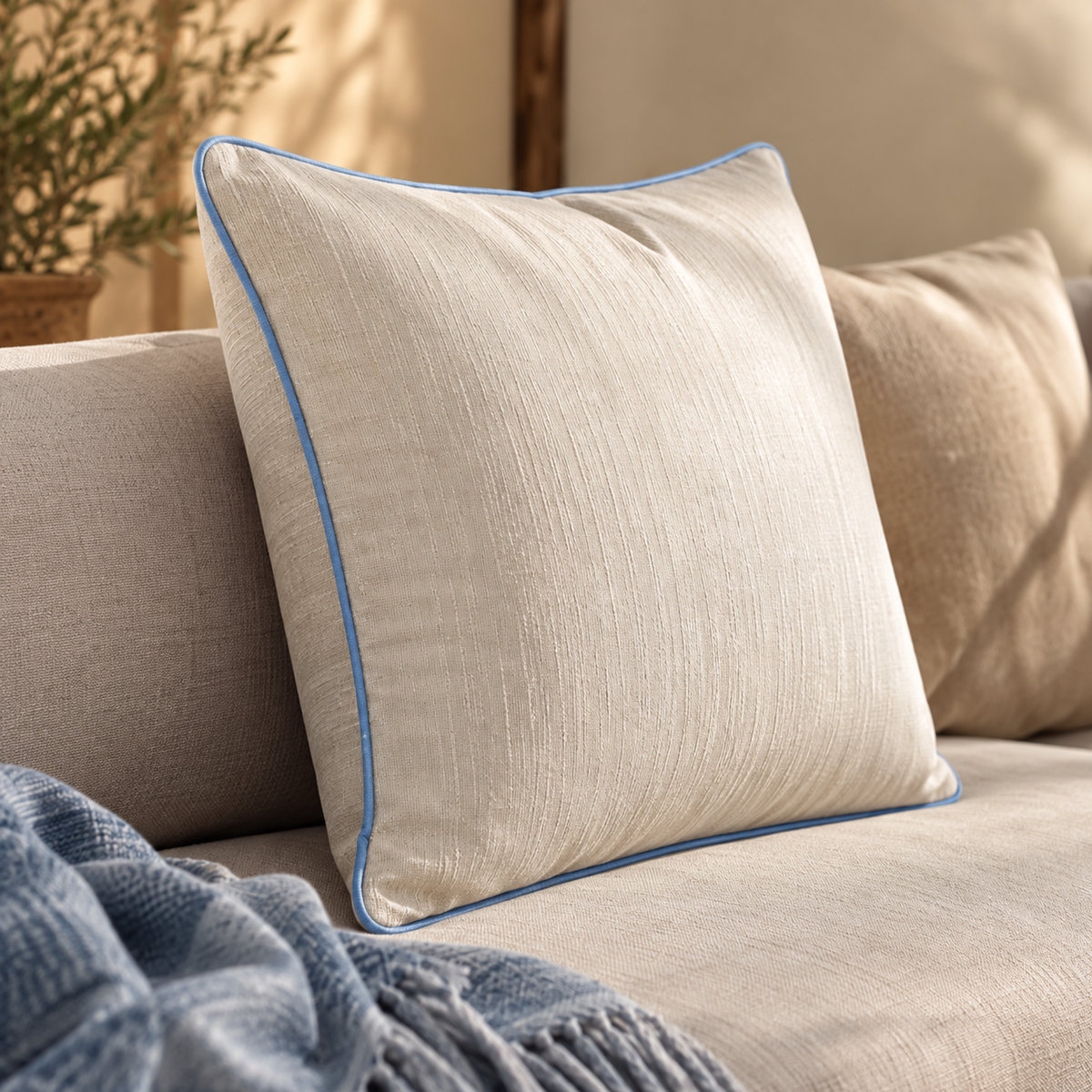 Blue Cloud Cushion Cover