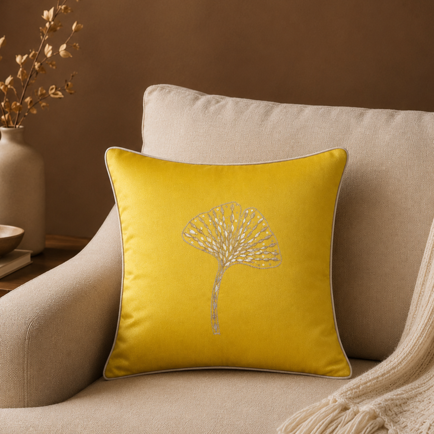 Gingko Cushion Cover