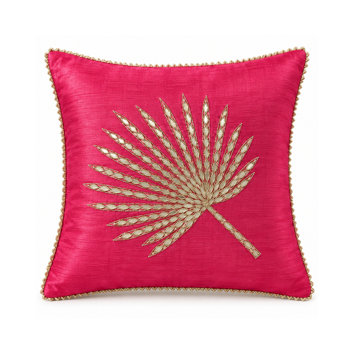 Golden Palm Cushion Cover