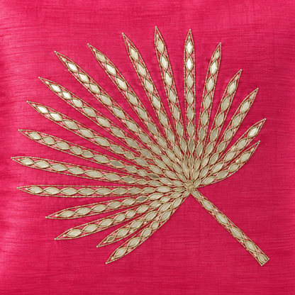 Golden Palm Cushion Cover
