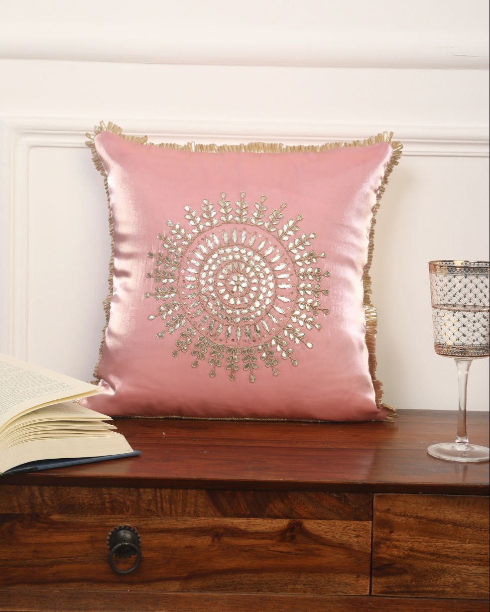 Golden Serentity Cushion Cover