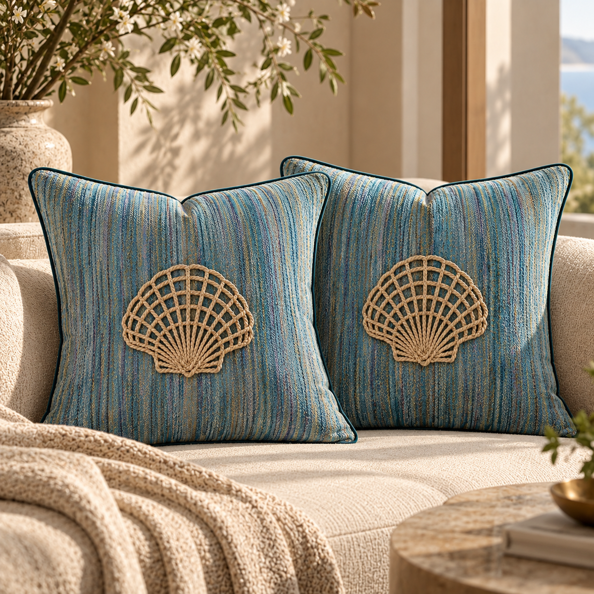 Tide Steel Cushion Cover