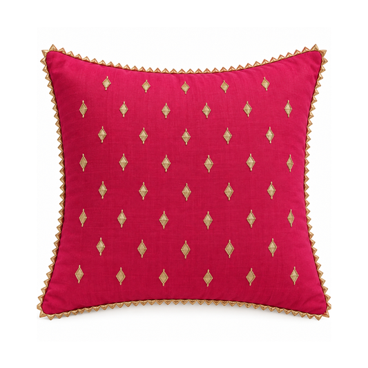 Pink Mirror Cushion Cover