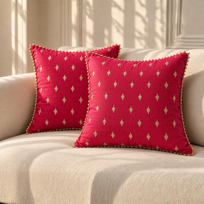Pink Mirror Cushion Cover