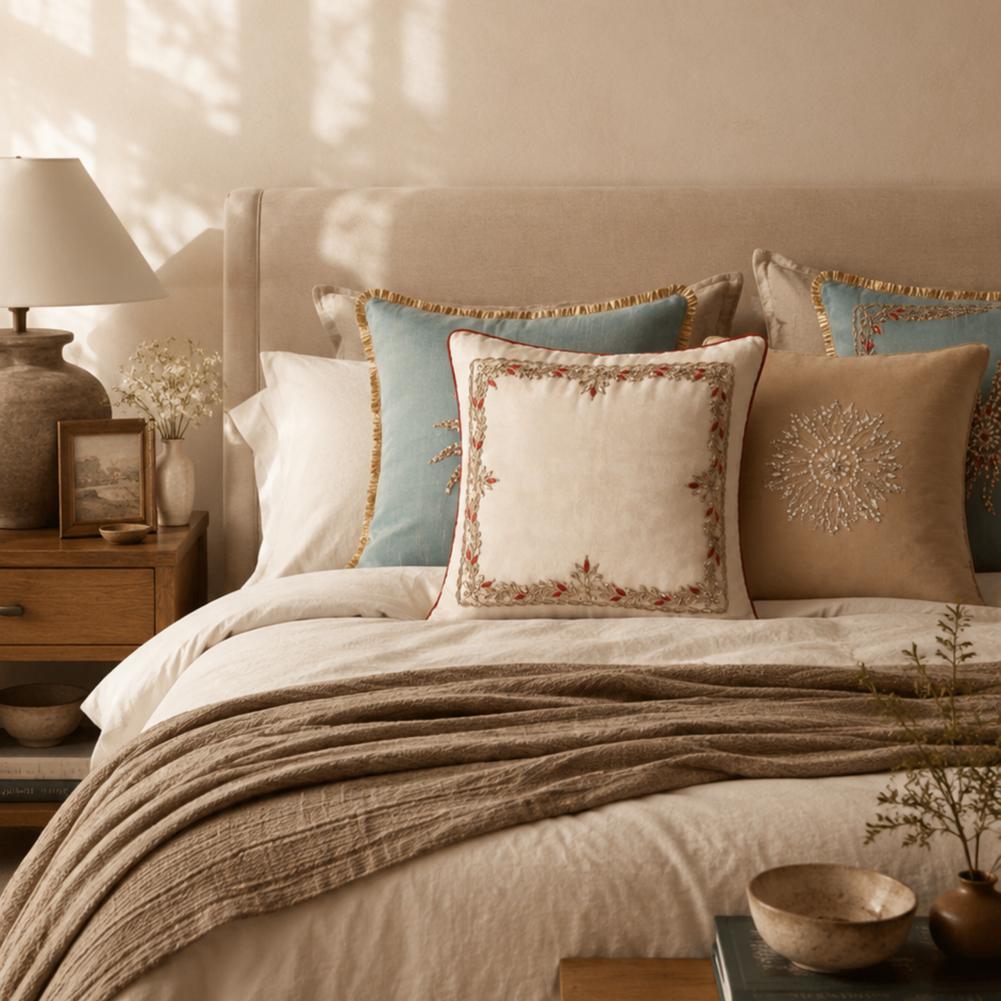 Red Grove Cushion Cover