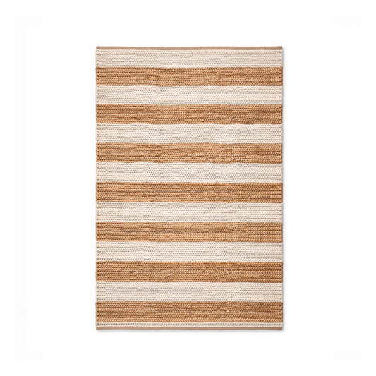 Sand & Snow Striped Rug