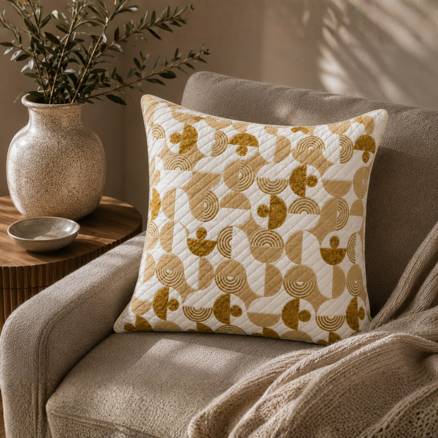 Half Moon Cushion Cover