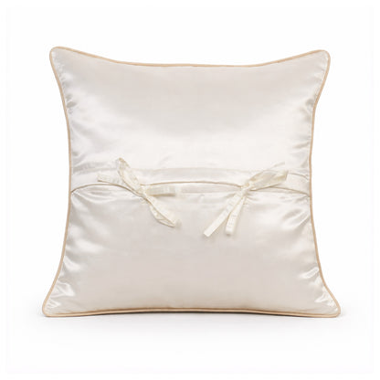 Ivory Leaf Cushion Cover