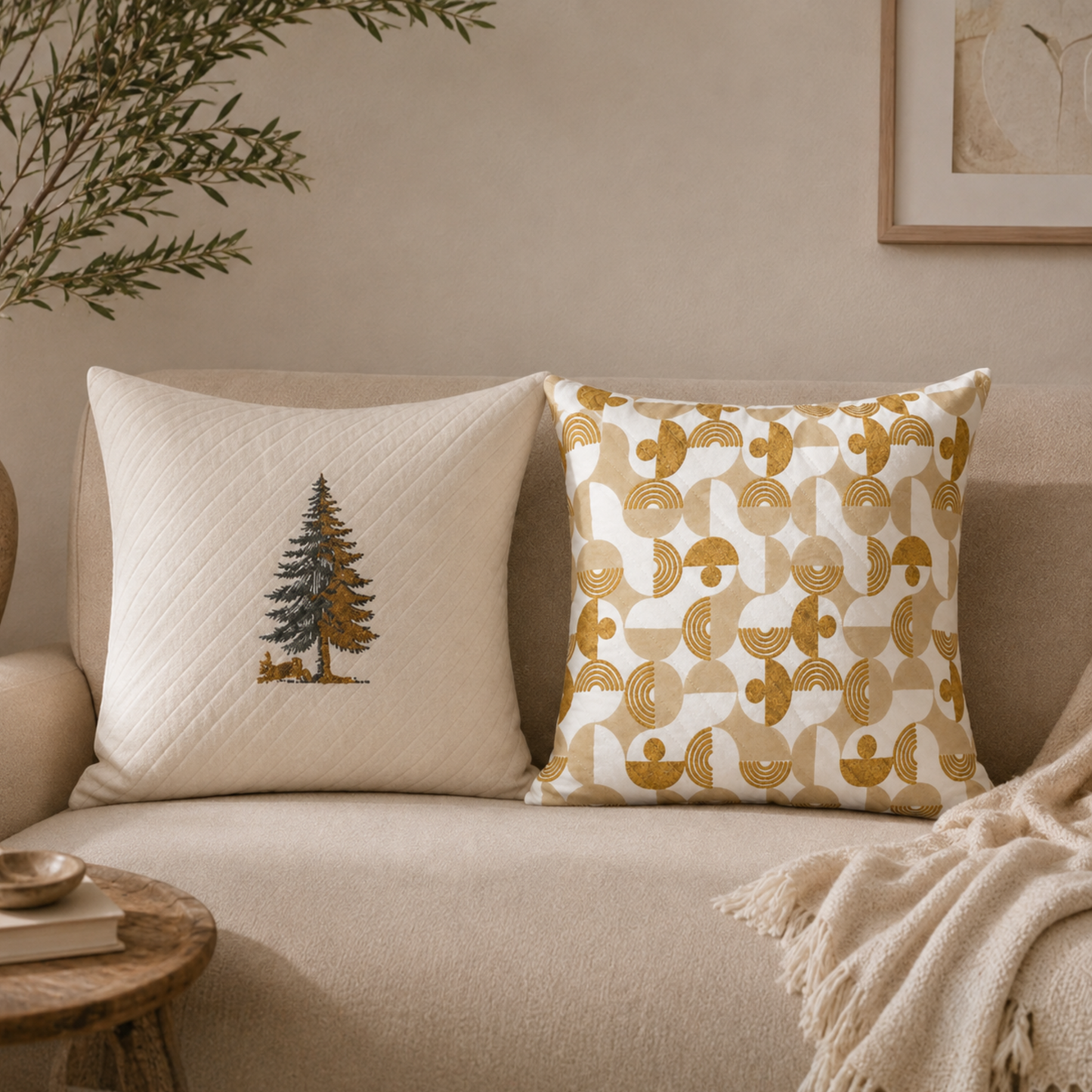 Half Moon Cushion Cover