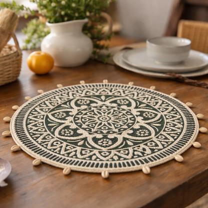 Verdant Mandala Table Mat