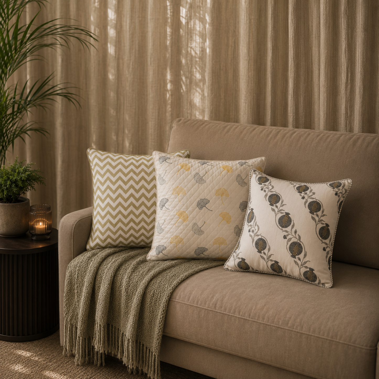 Leaf Memory Cushion Cover