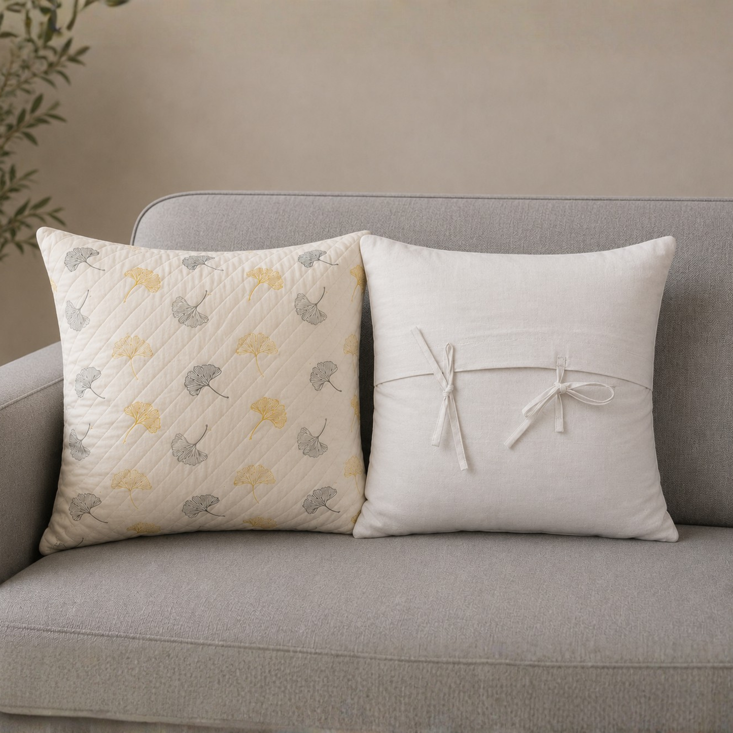 Leaf Memory Cushion Cover