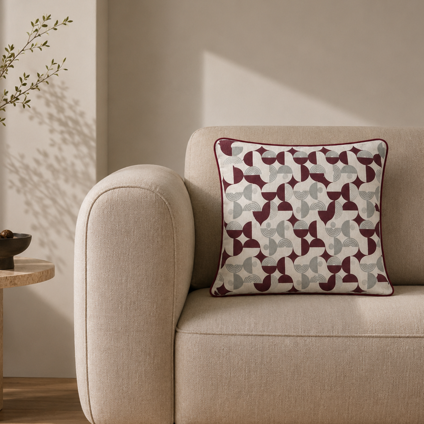 Measured Curve Cushion Cover