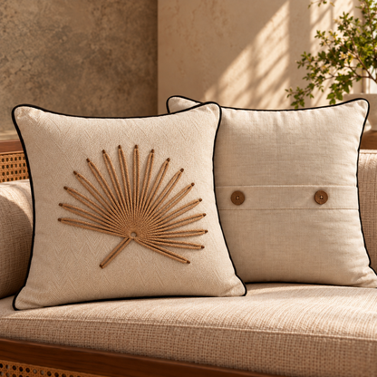 Twill Palm Cushion Cover