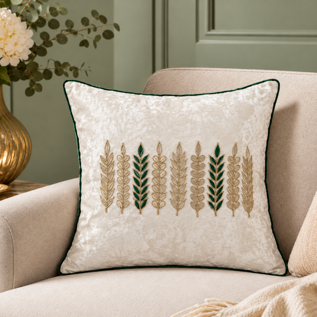 Rosette Cushion Cover