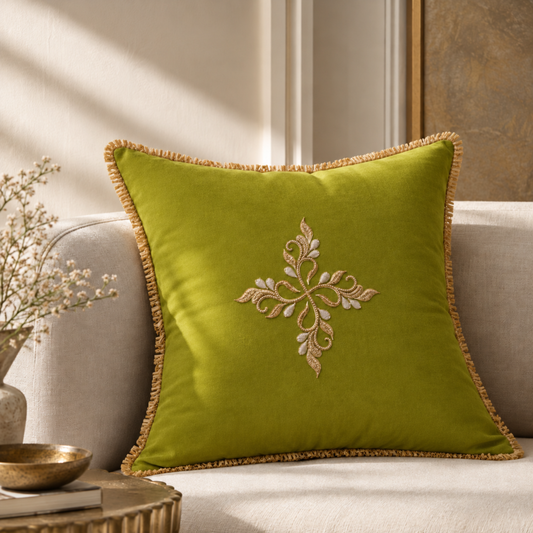 Green Trail Cushion Cover