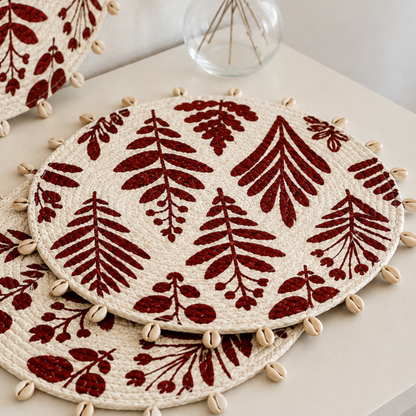 Crimson Leaf Table Mat