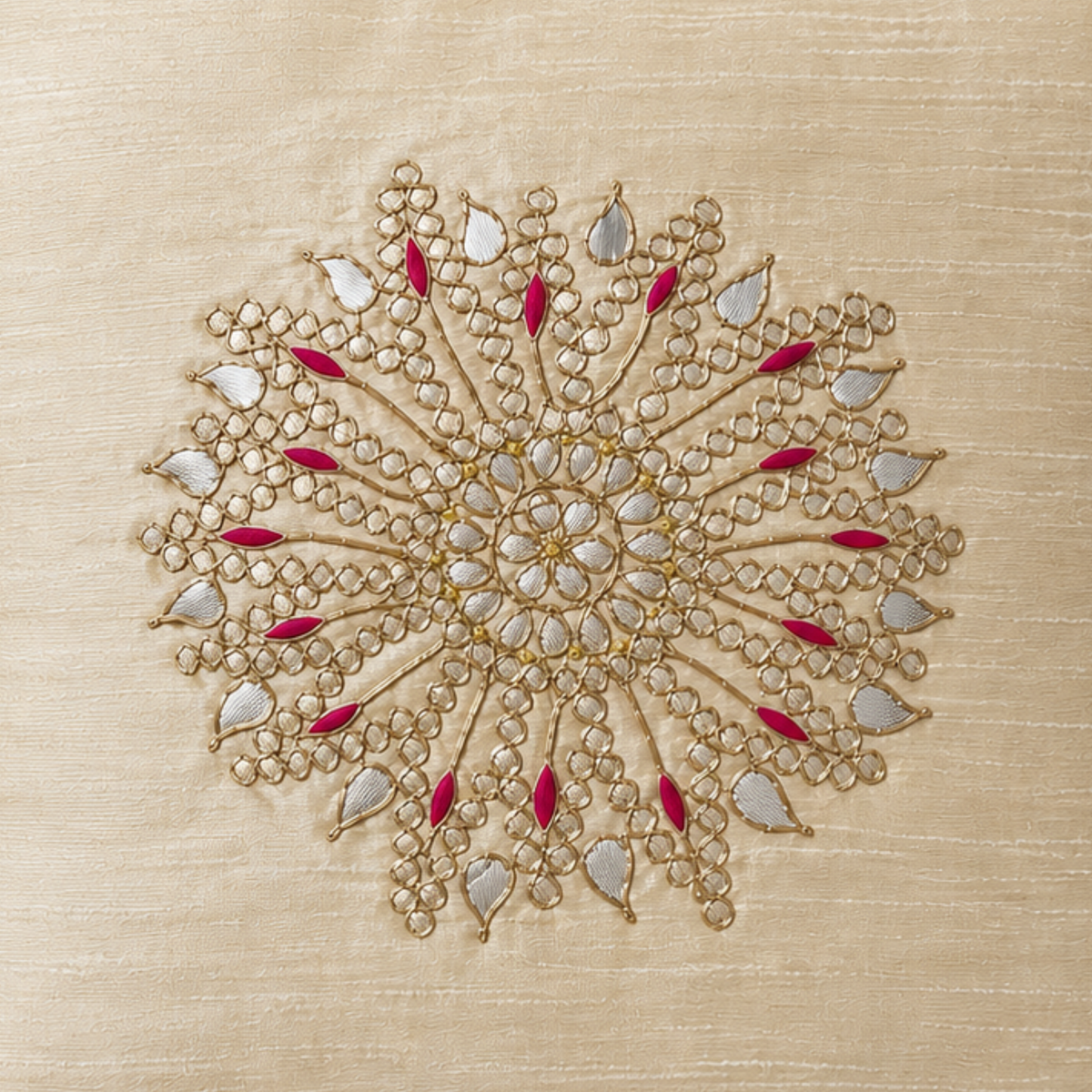 Golden Radiance Cushion Cover
