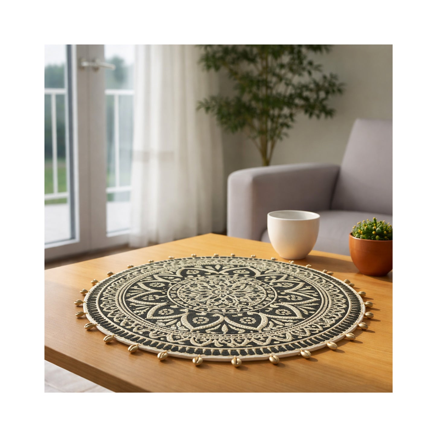 Verdant Mandala Table Mat