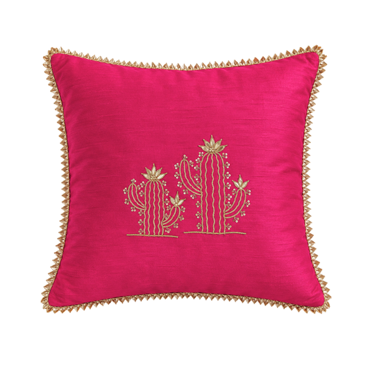 Pink Cactus Cushion Cover