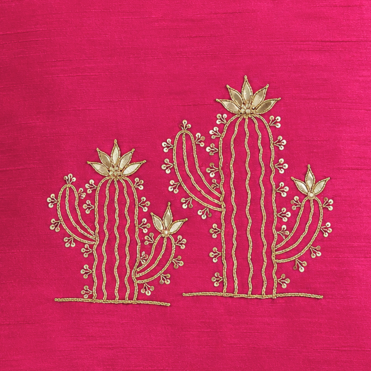 Pink Cactus Cushion Cover
