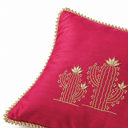 Pink Cactus Cushion Cover
