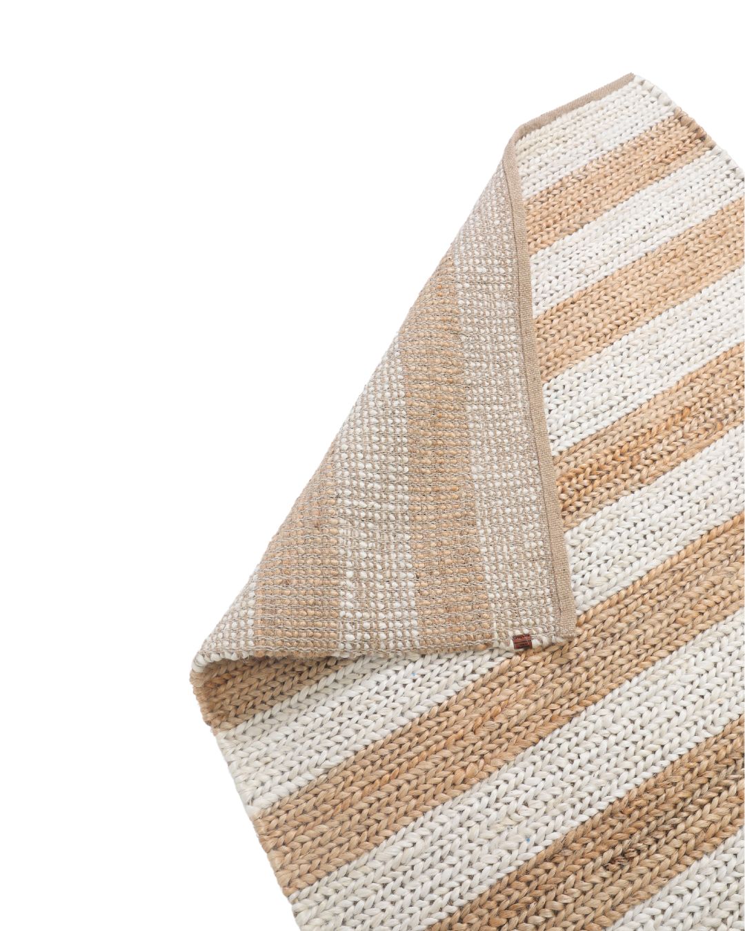 Sand & Snow Striped Rug