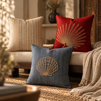 Tide Steel Cushion Cover