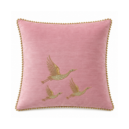 Golden Wings Cushion Cover