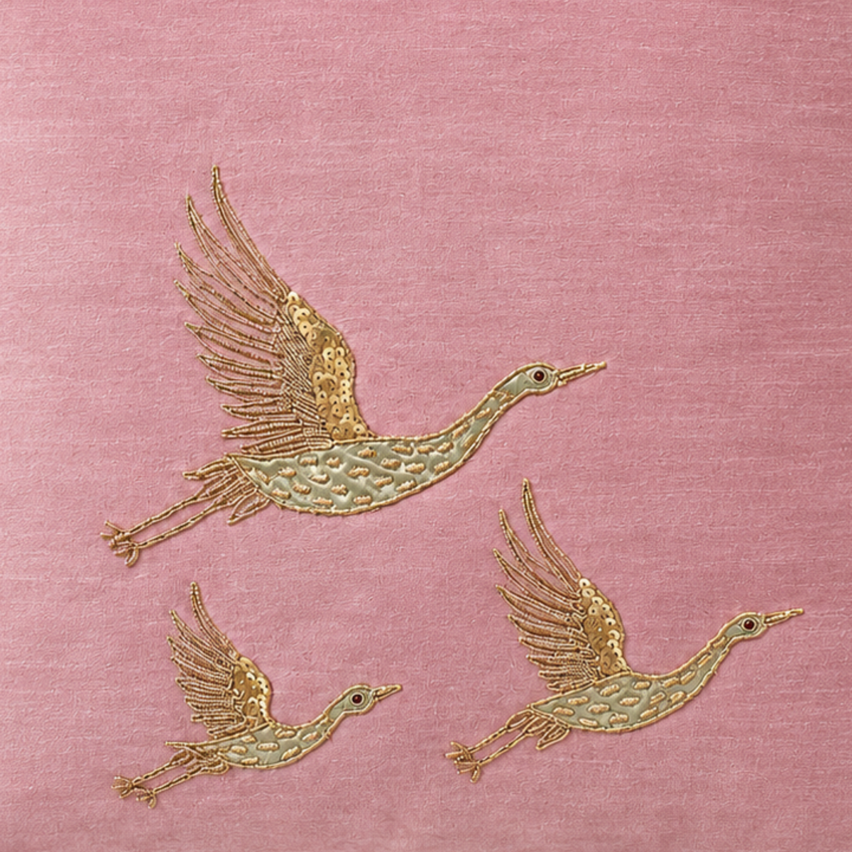 Golden Wings Cushion Cover