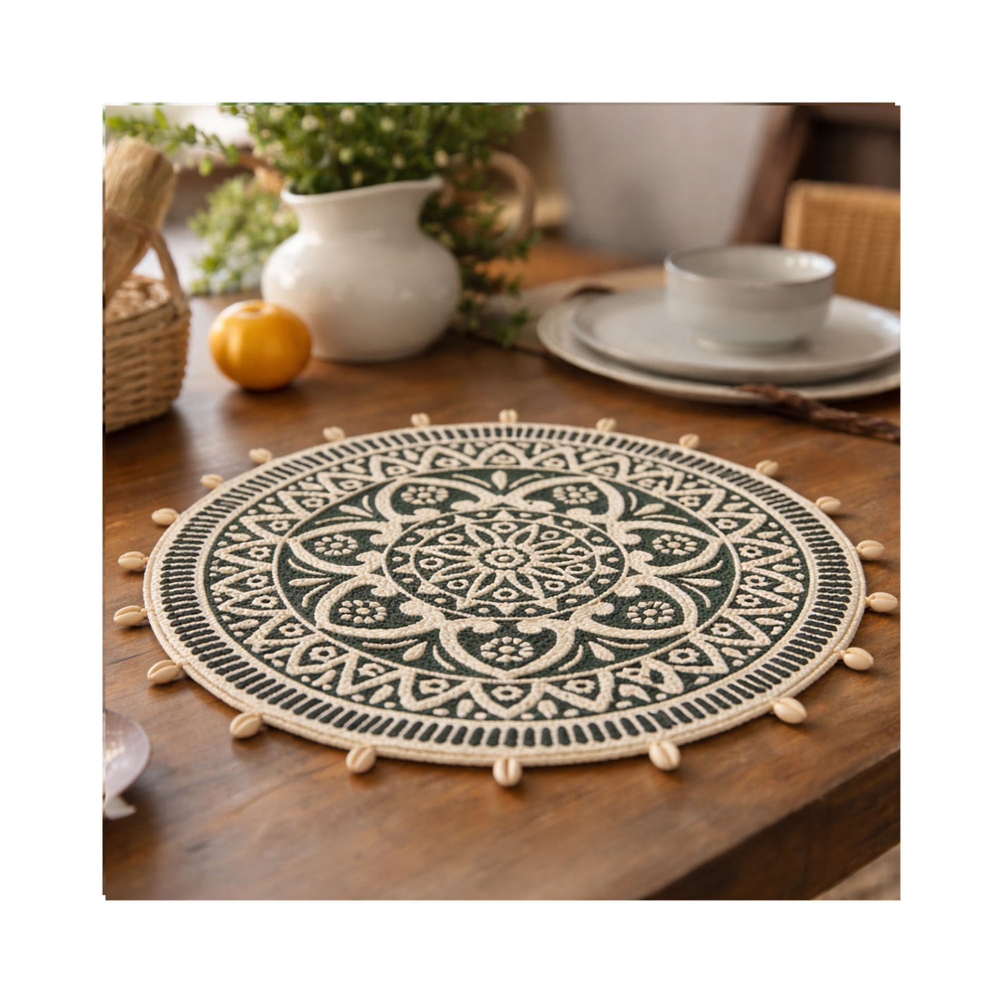 Verdant Mandala Table Mat