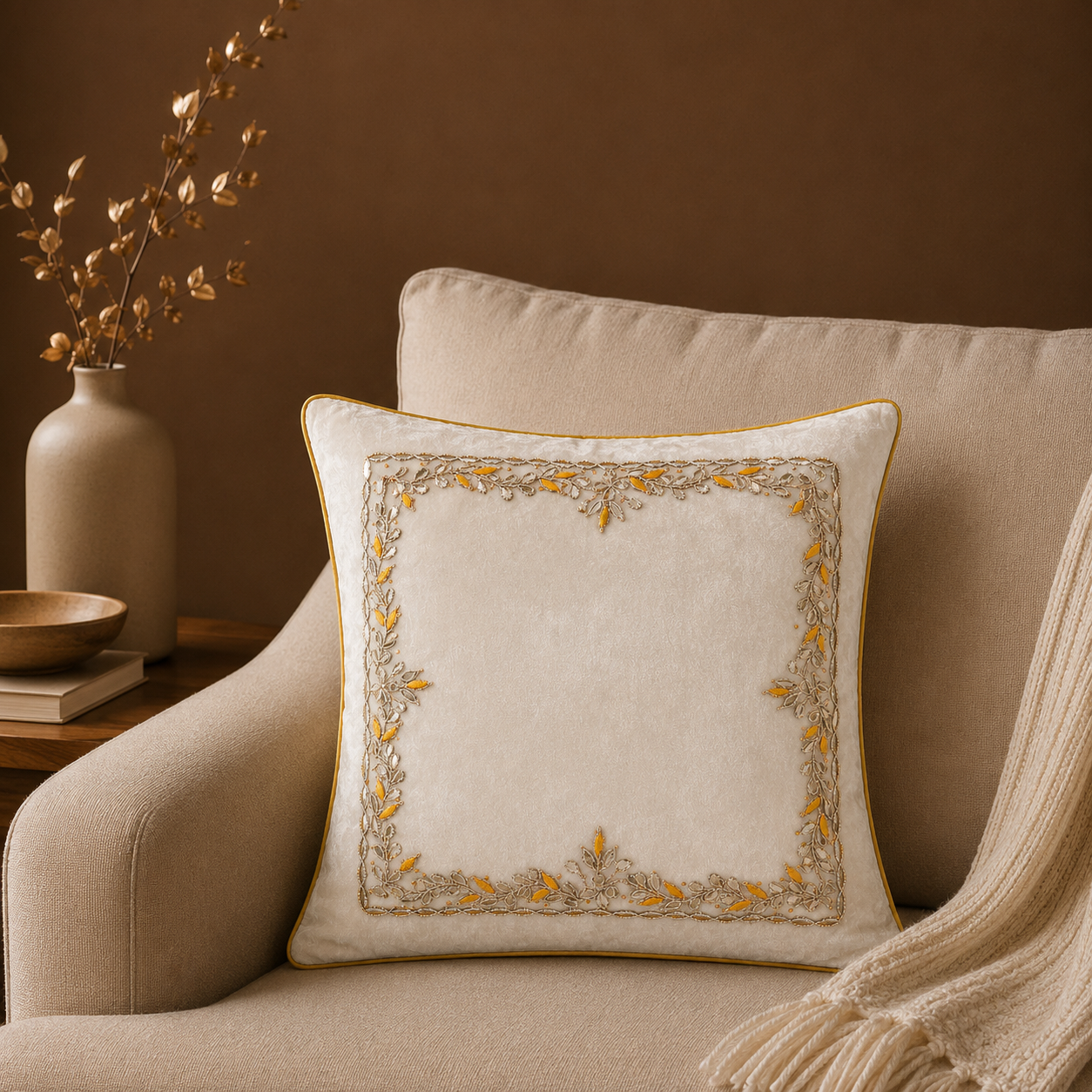 Yellow Grove Cushion Cover