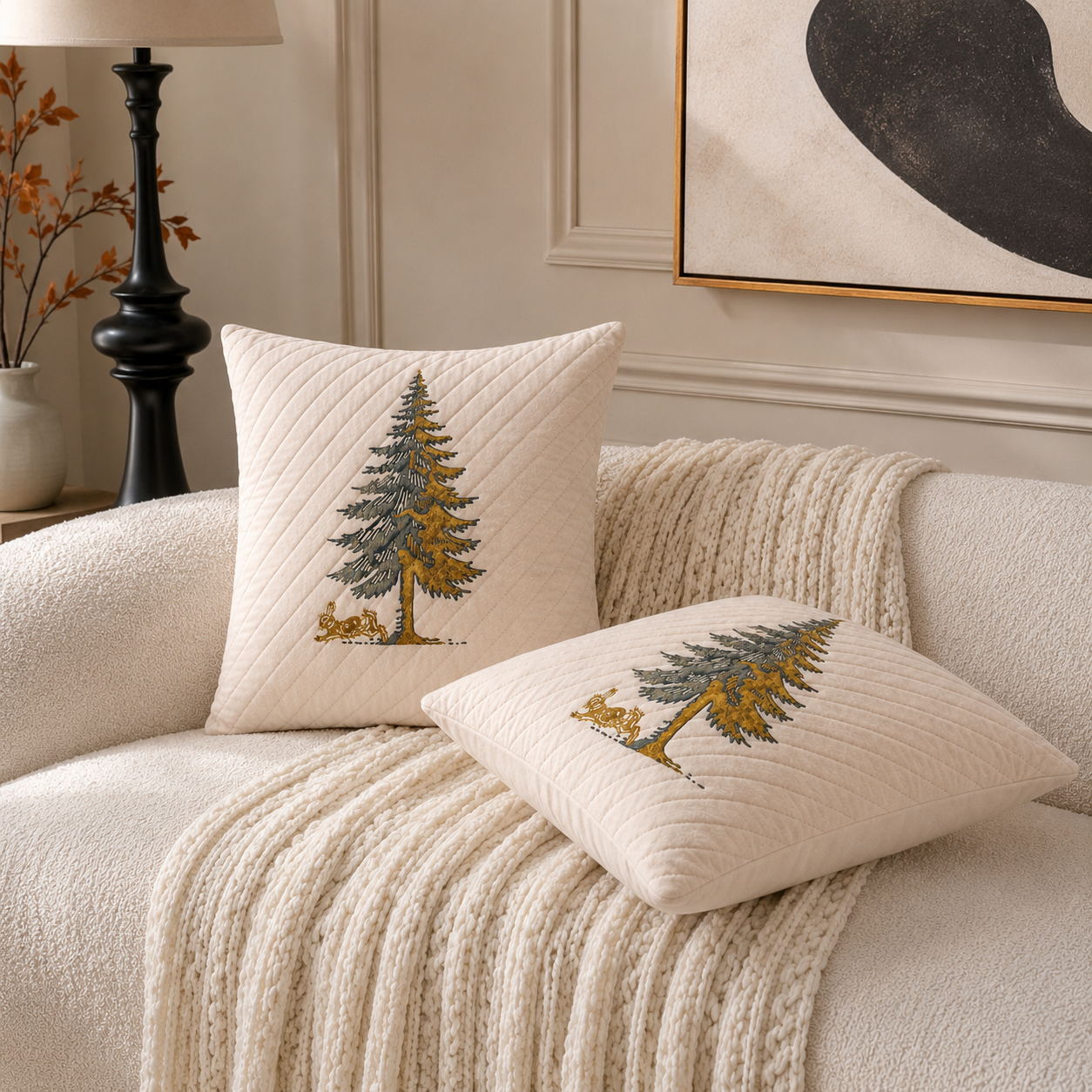 Quiet Shelter Cushion Cover
