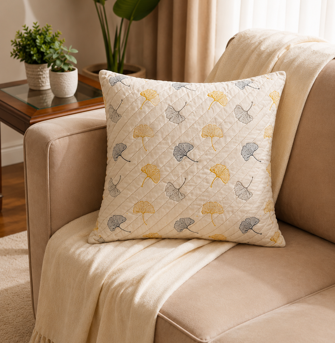 Leaf Memory Cushion Cover