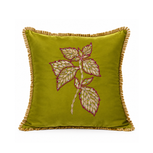 Green Branch Cushion Cover
