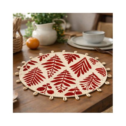 Crimson Leaf Table Mat