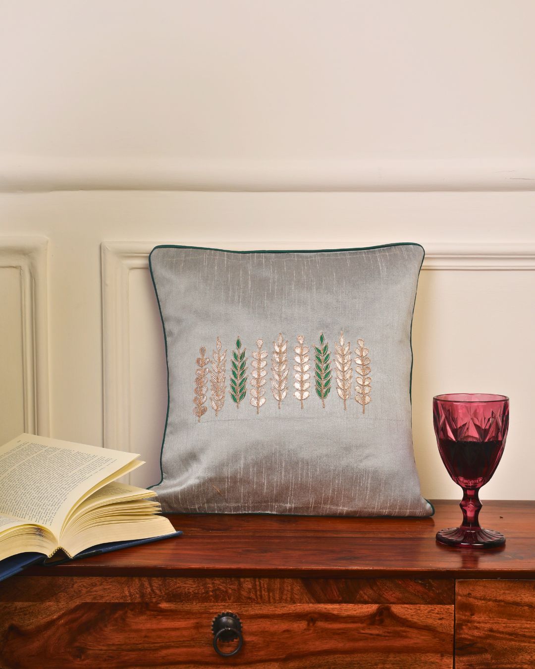 Silken Grace Cushion Cover